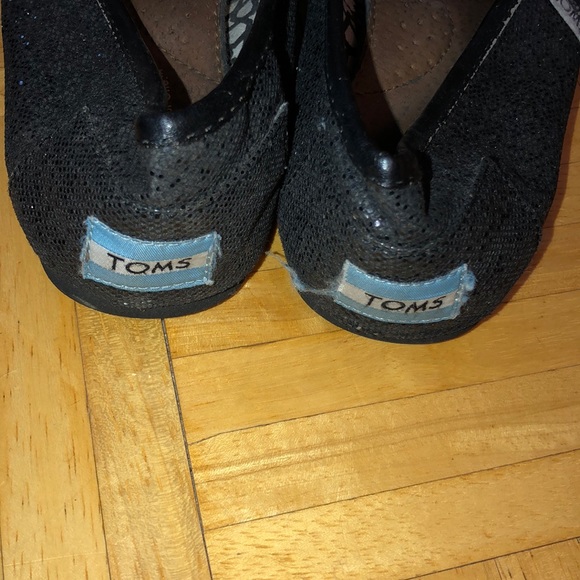 TOMS womens sparkly black - Picture 3 of 8